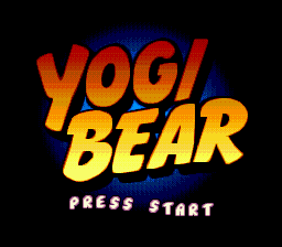 Yogi Bear: Cartoon Capers title screen for Sega Mega Drive